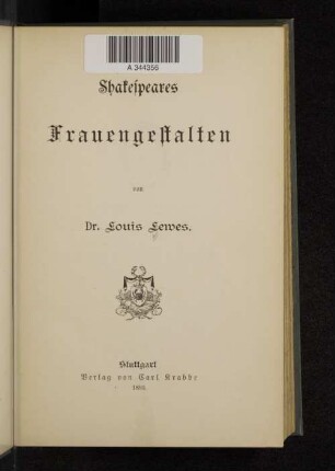 Shakespeares Frauengestalten