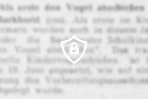 Als erste [Name maskiert] abschießen