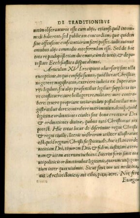 Articulum XVI. recipiunt adversarii sine ulla exceptione ...