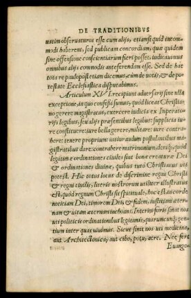 Articulum XVI. recipiunt adversarii sine ulla exceptione ...