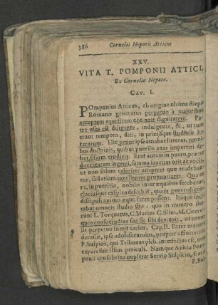 XXV. Vita T. Pomponii Attici