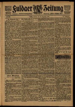 Ausgabe vom Montag, den 28. Dezember 1903.