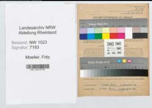 Entnazifizierung Fritz Moeller , geb. 02.08.1897 (Angestellter)