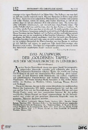 Das Altarwerk der "Goldenen Tafel" aus der Michaeliskirche in Lüneburg