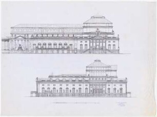 Königliche Oper (auch: Staatsoper unter den Linden, Lindenoper), Berlin Erweiterung - II. Projekt: 2 Ansichten