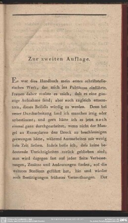 Zur zweiten Auflage
