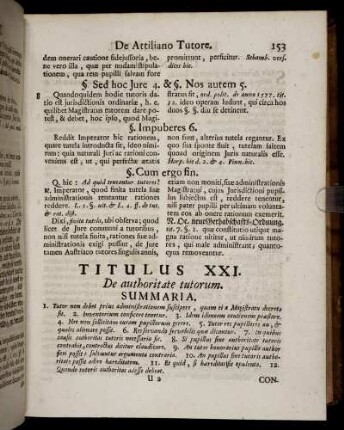Titulus XXI. De authoritate tutorum