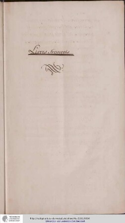 Livres francois