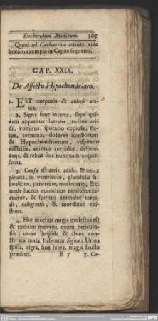 Cap. XXIX. De Affectu Hypochondriaco