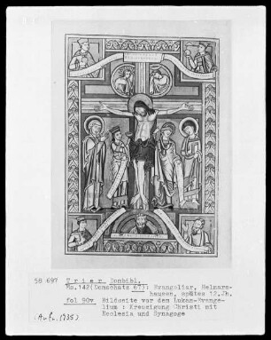 Evangeliar: Kreuzigung Christi