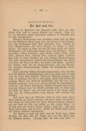 Zwölftes Kapitel. Der Ball muß sein
