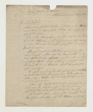 Brief von J. August Köhler an Joseph Heller