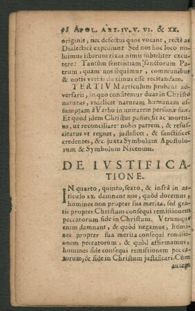 De Iustificatione.