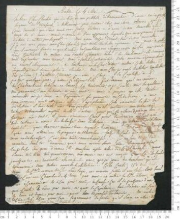 Brief von Victorine de Chamisso an Charles de Chamisso