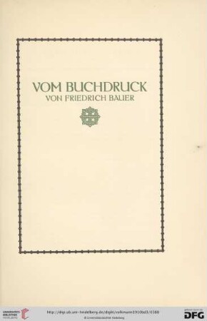 Vom Buchdruck