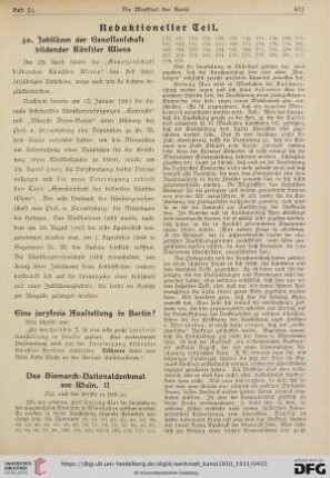50. Jubiläum der Genossenschaft bildender Künstler Wiens