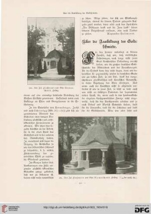 Über die Ausbildung der Goldschmiede