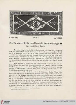 Heft 7 [April 1908]