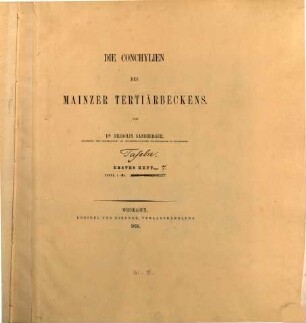 Die Conchylien des Mainzer Tertiärbeckens, Atlas