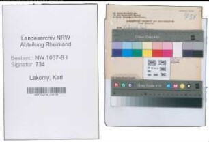Entnazifizierung Karl Lakomy , geb. 04.11.1898 ()