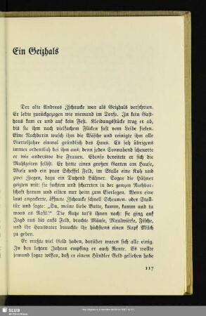 Ein Geizhals