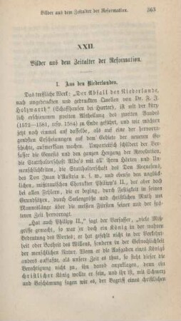 363-373 Bilder aus dem Zeitalter der Reformation : I. Aus den Niederlanden