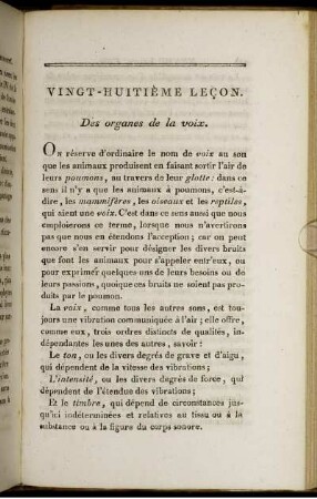 Vingt-Huitiéme Leçon.