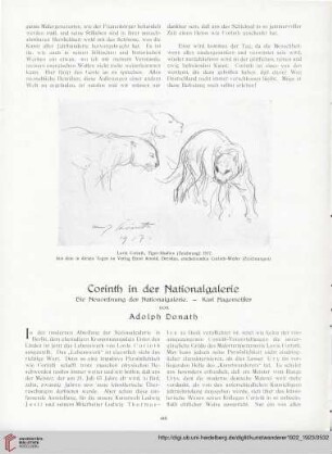 4/5: Corinth in der Nationalgalerie : die Neuordnung der Nationalgalerie - Karl Hagemeister