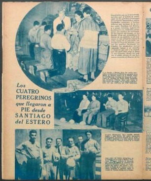 Los cuatro peregrinos que llegaron a pie desde Santiago del Estero [Fotografías]