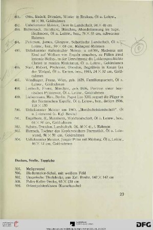 Decken, Stoffe, Teppiche (Nr. 505-546)