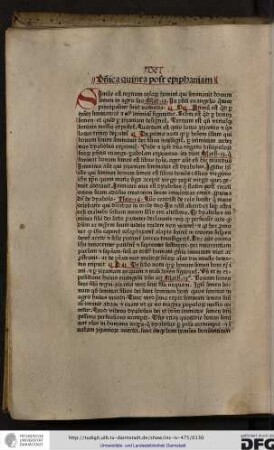 Simile est regnum celorum... Mat 13. In presenti evangelio quatuor principaliter sunt notanda, primum est quod per hominem seminatorem et eius inimicum figuretur...