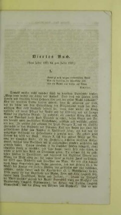 Viertes Buch. (Vom Jahre 1273 bis zum Jahre 1517.)