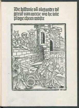 Der Graf im Pflug, niederdt.