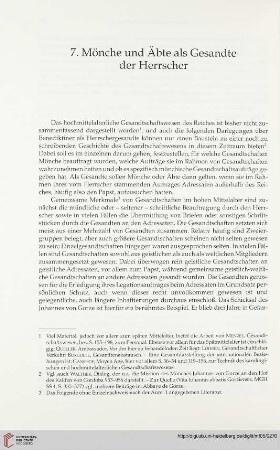 7. Mönche und Äbte als Gesandte der Herrscher