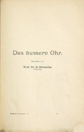 Das äußere Ohr
