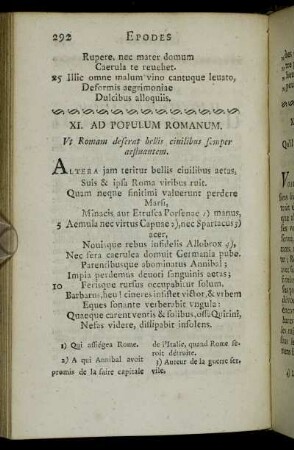 XI. Ad Populum Romanum = XI. Au Peuple Romain