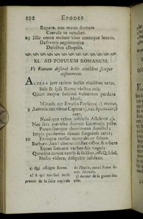 XI. Ad Populum Romanum = XI. Au Peuple Romain