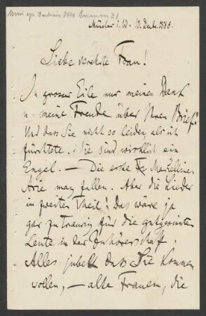 Brief an Antonie Speyer : 10.12.1888