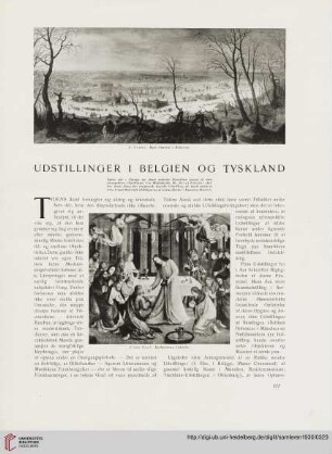 Udstillinger i Belgien og Tyskland