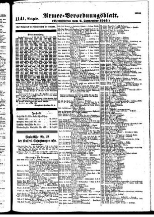 1141.Ausgabe. Mittwoch, 6. September 1916