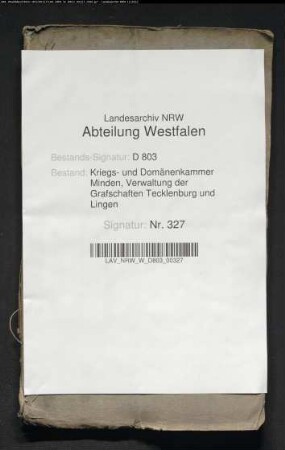 Auskauf der Übergebote von den vererbpachteten Grundstücken auf Habichtswalde, Kirchstapel und Lehmkuhl