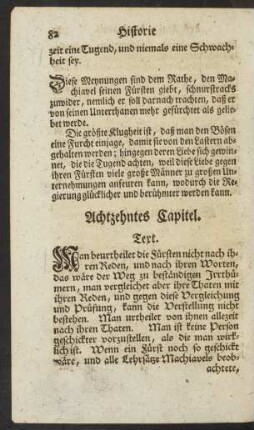 Achtzehntes Capitel.