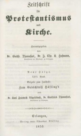 Beigabe zum Juliheft