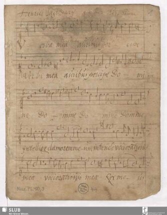 Schütz, Heinrich: Verba mea auribus percibe Domine