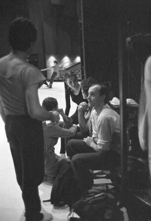 Badisches Staatstheater Karlsruhe. Probe des Ballettensembles für "La Belle Otéro"