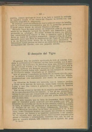 El desquite del Tigre
