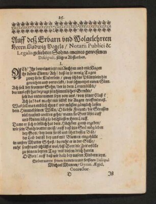 [Trauergedichte]