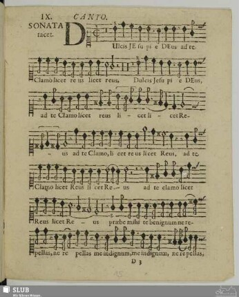 IX. Dulcis Jesu pie Deus