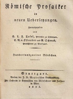 Lucius Annäus Florus Abriß der römischen Geschichte, 2