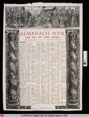 Almanach, Pour L'An Mil Six Cens Treize